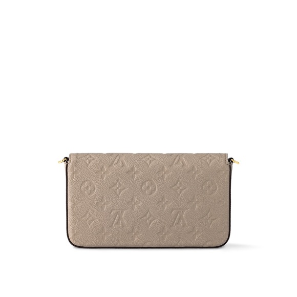 Beige Louis Vuitton Cream Clutch with Elegant Gold Hardware - Picture 12 of 14